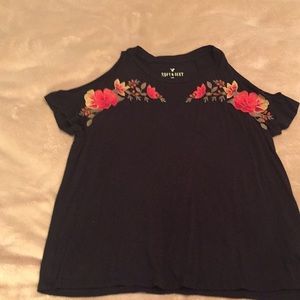 AEO cold shoulder too with embroidery